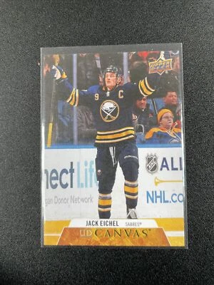 2020-21 Upper Deck UD Canvas C130 Jack Eichel Buffalo Sabres - Image 1 of 2