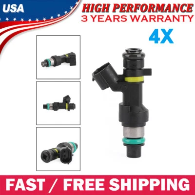 4pcs Fuel Injectors for Nissan Cube Tiida Versa 1.8L L4 2009 2010 2011 2012 - Imagem 1 de 4