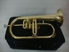 Flugel Horn New Brass Finish BB  With Free Hard Case+Mouthpiece