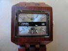 Tense Wooden Collection Watch Red Wood Authentic Canadian