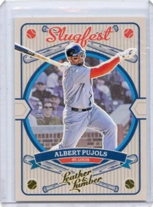 2019 LEATHER & LUMBER #SF-3 ALBERT PUJOLS "SLUGFEST" #17/99 ST. LOUIS 012023 - Picture 1 of 1