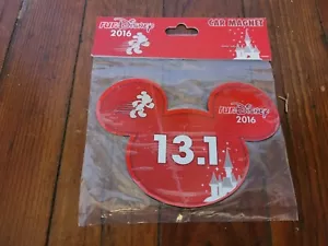 NEW Disney Parks Run Disney 13.1 1/2 Marathon 2016 Car Magnet - Picture 1 of 2