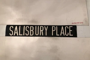 Edinburgh 212 Vintage Linen Destination Bus Blind 1975 29” - Salisbury Place - Picture 1 of 5