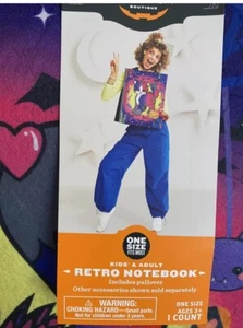 RETRO Vintage Notebook Halloween Costume Inspired by Lisa Frank Cat Kid or Adult - Picture 1 of 2