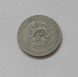 GROßBRITANNIEN: One Shilling 1911 "GEORGE V.", KM 816, schön/sehr schön - Bild 1 von 2
