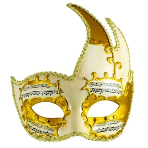 Venetian MASQUERADE MASK | GOLD Swan Venetian Phantom Ball Mask | Fancy Dress  - Picture 1 of 12