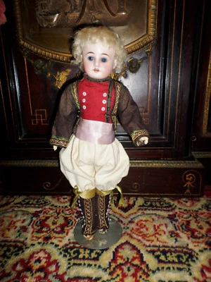 ANTIGA BONECA FRANCESA FLEISCHMANN & BLOEDEL 17" ORIGINAL MARCADA ROUPAS EDEN BEBE  - Imagem 1 de 4