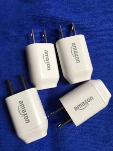 Lot 4 - Original Amazon A00810-01 White USB AC Wall Power Adapter 4.9V Kindle -B - Picture 1 of 2
