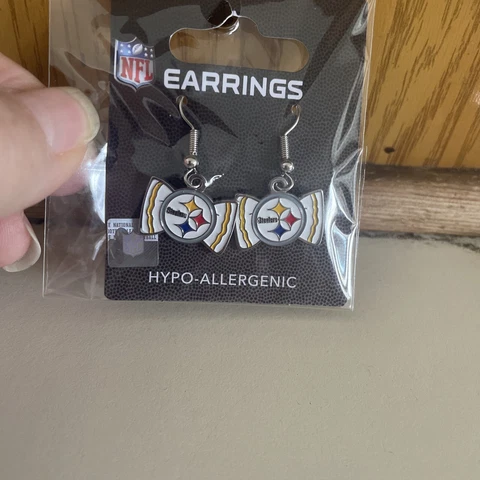 Pittsburgh steelers earrings🔥🔥hot🔥🔥 Officially Licensed Cover
