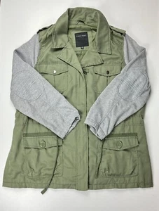 Women's Jacket Size 2XL Therapy Military Green/Gray Adjustable Waist 4 Pockets - Picture 1 of 10