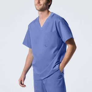Landau ProFlex Men's 2-Pocket V-Neck Scrub Top - LT108 FREE SHIPPING! - Picture 1 of 12