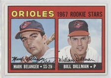 1967 Topps High # Mark Belanger Bill Dillman #558 Rookie RC