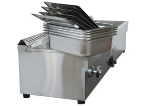 TECHTONGDA 5 Standard 1/2 Pans 6'' Deep Propane Gas Steam Table Food Warmer - Picture 1 of 8