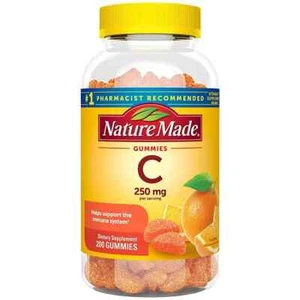 Nature Made Vitamin C Adult Gummies, 200 ct. "LARGE BOTTLE" FREE SHIPPING - Picture 1 of 5