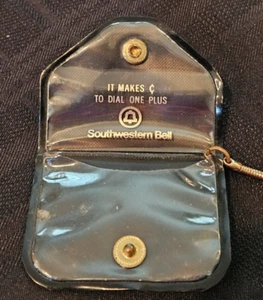 Vintage Southwestern Bell Advertising Coin Purse - Unique gift for retired AT&T - Picture 1 of 6