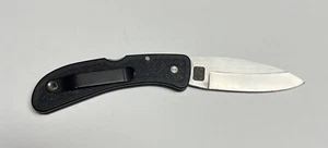 BDS Carbide Crystal Pocket Knife w/ Clip by BOYE (Black) 6.75” total length - Picture 1 of 6