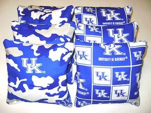 8 BOLSA DE BOLSA DE FRIJOLES CORNHOLE DE LA UNIVERSIDAD DE KENTUCKY WILDCATS JUEGO CP - Imagen 1 de 1