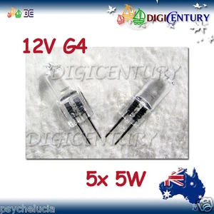 5W 12V G4 HALOGEN GLOBE BULB GARDEN HOME 5 pcs - Picture 1 of 1