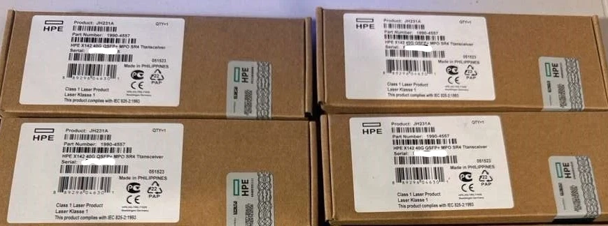 Módulo Transceptor HPE JH231A X142 40G QSFP+ MPO SR4 - NUEVO Sellado Foto 1 de 1