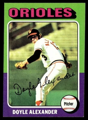 1975 Topps Mini Doyle Alexander Baltimore Orioles #491 - Image 1 of 2