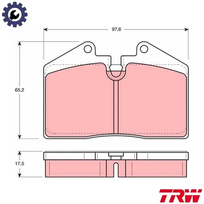 JUEGO PASTILLAS FRENO DISCO GDB379 PARA FERRARI MONDIAL/Convertible 456/GT/GTA 3.5L Foto 1 de 4