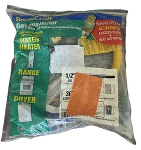 Brasscraft CSSD64TE-36 Gasanschluss mit Sicherheitsventil + Plus2 (71.100 BTU) - Bild 1 von 1
