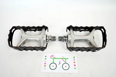 Pedali bici vintage Sakae basso grasso 9/16" Giappone MTB strada BMX ciclismo - Immagine 1 di 4