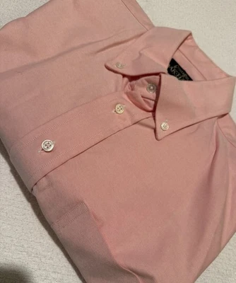 Gitman Bros Oxford Men’s Button Down Pink Size 16 x 34 - Image 1 of 4