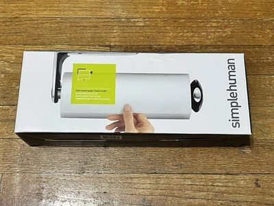 Toallero de papel de montaje en pared de acero inoxidable Simplehuman KT1024 ¡Nuevo en caja Nuevo! Foto 1 de 3