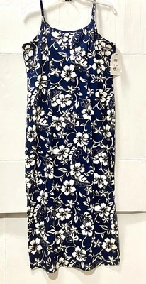 Hilo Hattie Sundress Womens Size 20 Blue Sleeveless Floral Tropical Hawaiian NWT - Image 1 of 4