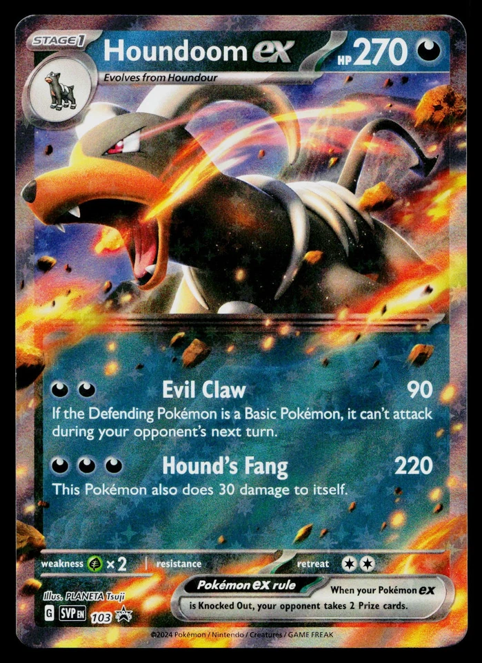 Houndoom ex 103 SV: Scarlet & Violet Promo Cards Promo - Image 1 of 2