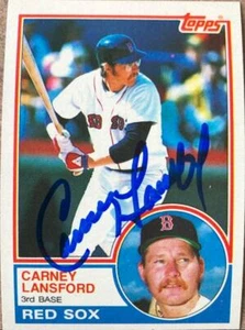 Carney Lansford Autographed 1983 Topps #523 - Picture 1 of 1