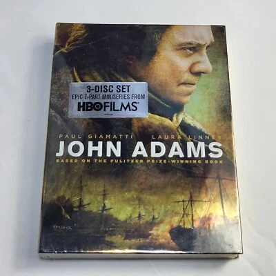 John Adams Paul Giamatti HBO Miniseries 3 Disc DVD Widescreen NEW Sealed - Image 1 of 4