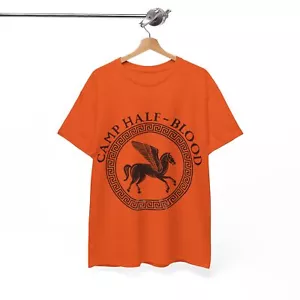 Camp Half-Blood Percy Jackson and the Olympians Orange T-shirt Tee Jersey - Picture 1 of 11