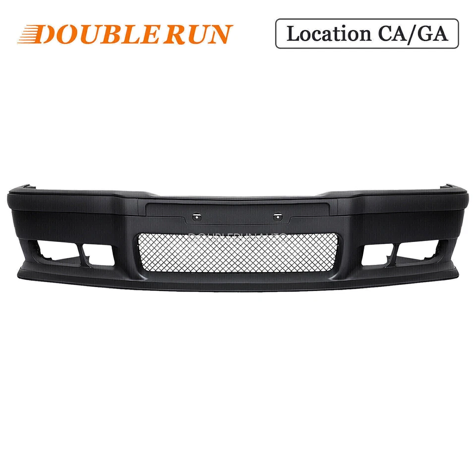 Fit 92-98 BMW E36 3Series 1Pc M3 Style Replacement Front Bumper Body Kit+Grille - Image 1 of 4