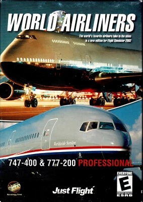 World Airliners Pc New Boxed 747-400 & 777-200 for MS Flight Sim 2000 & 2002 - Image 1 of 2