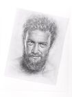 MMA Portrait Art Original Graphite￼ pencil 11x14 Plexiglass ￼ Protection