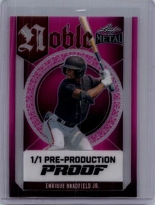 Enrique Bradfield Jr 2024 Leaf Baseball 1/1 Pre Production Proof - Picture 1 of 1