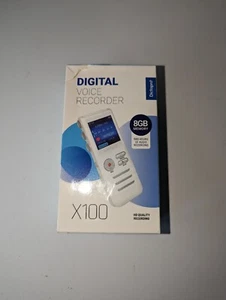 DICTOPRO X100 Digital Voice Activated Recorder Portable Mini Tape Dictaphone 8GB - Picture 1 of 3