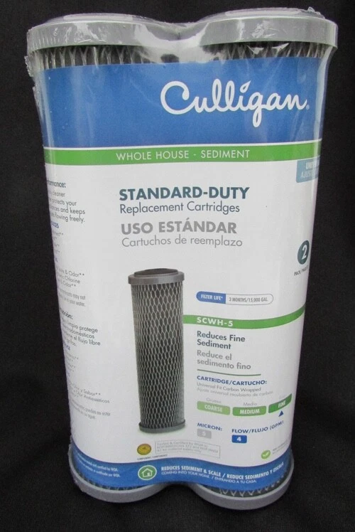 Culligan SCWH-5 filtros de agua de carbono paquete de 2 5 micras nuevos Foto 1 de 1