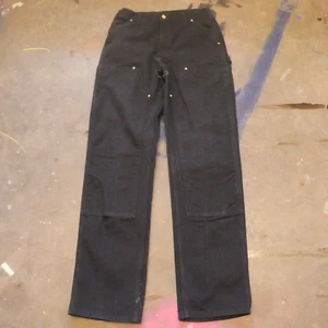 Vintage USA Made Carhartt Double Knee Pants Fits 30x32 Distressed Workwear Fade - Picture 1 of 14