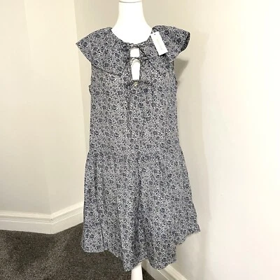 Rebecca Taylor Dress Womens Large Sleeveless Vine Print Cotton Silk NEW W Tags - Image 1 of 4