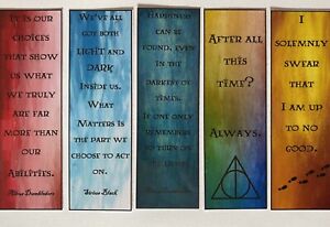 Harry Potter Bookmarks - Quotes (5 Total) 