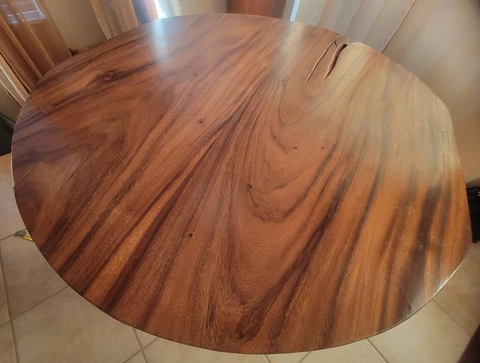 Solid Teak Round Dining Table Cover