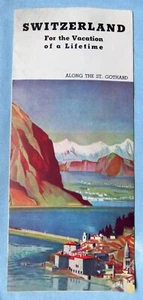 Folleto vintage de 1940 Suiza vacaciones de toda la vida ferrocarril federal suizo - Imagen 1 de 5