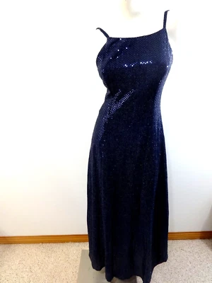 URBAN GIRL NITES  WOMEN'S NAVY SPARKLY FORMAL GOWN SIZE 5/6 - Image 1 of 4
