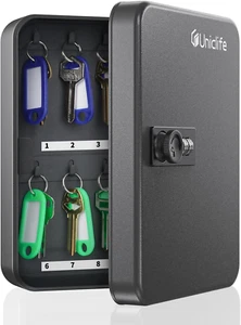 Armario para llaves de 20 posiciones con cerradura de combinación reajustable negro seguridad digital - Imagen 1 de 11