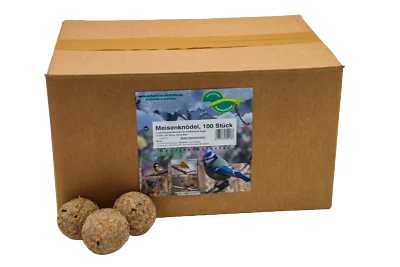 Anhaltiner Meisenknödel 100St. ohne Netz Rindertalg Wildvögel Energiequelle Fett - Bild 1 von 4
