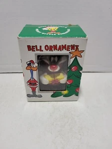 Vintage Warner Bros Looney Tunes Sylvester the Cat Jingle Bell Ornament 1995 - Picture 1 of 6