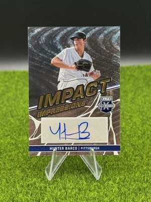 2023 Panini Elite Extra Edition Hunter Barco Impact Impressions Auto Pirates - Image 1 of 2